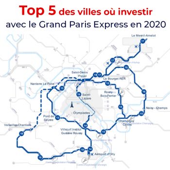 Top 5 des villes où investir avec le Grand Paris Express en 2020